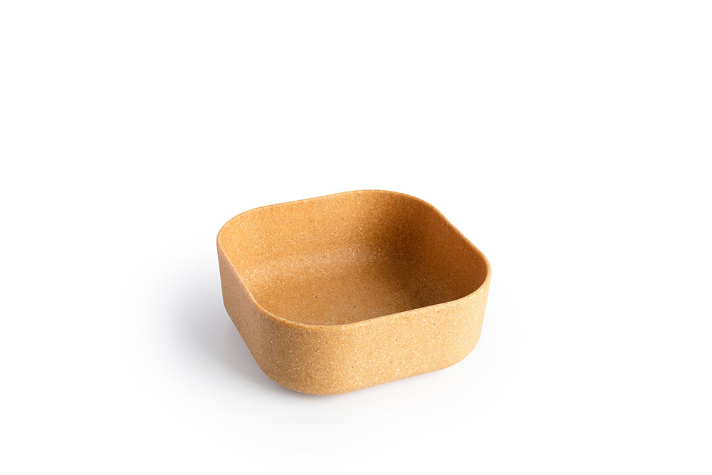 Venandi Design Pet Bowl Wood Chips Dog Cat Food Bowl